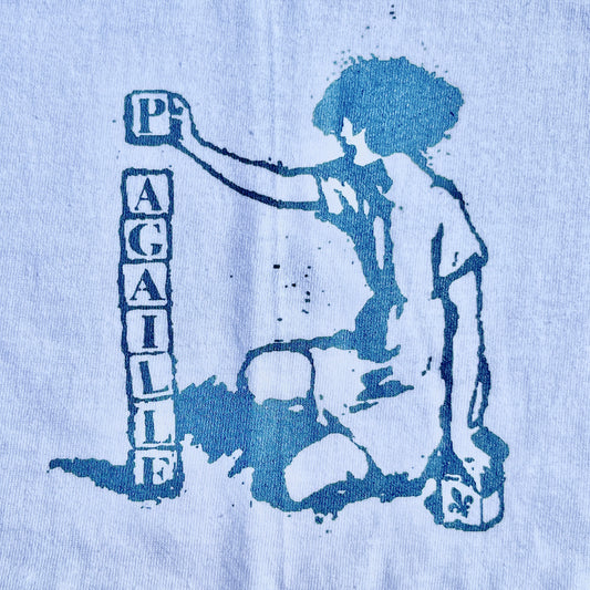 Block White Tee