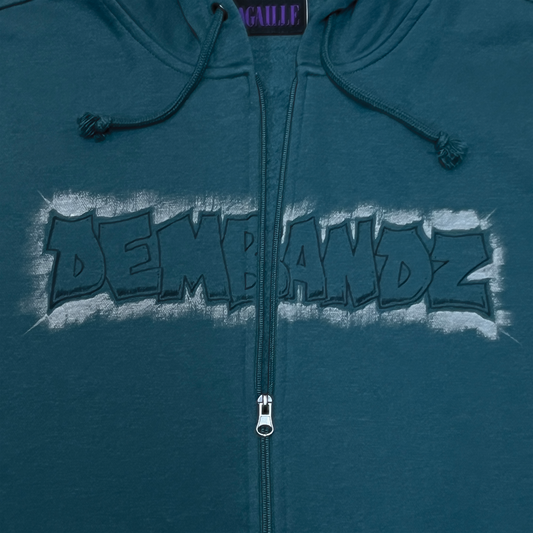 DEMBANDZ DARK TEAL ZIP HOOD (XL)