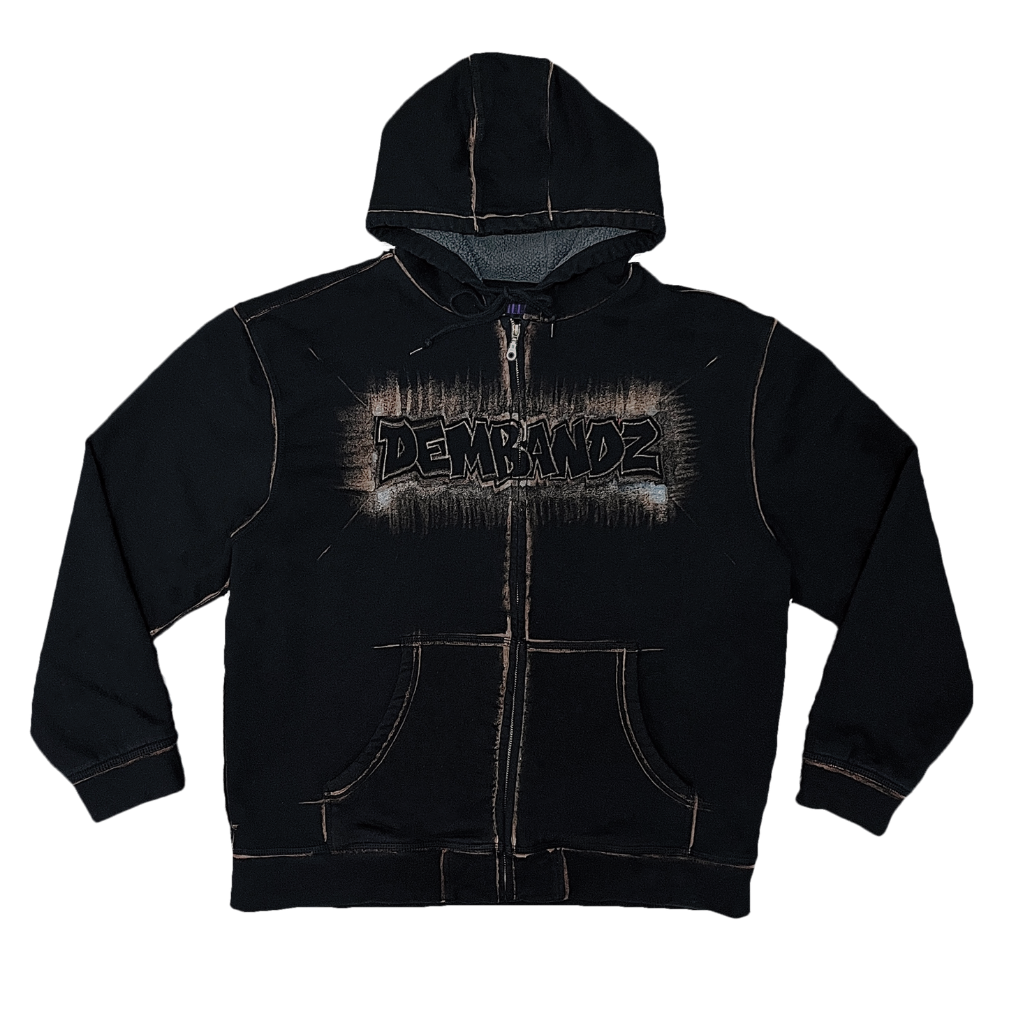 DEMBANDZ CONTRAST ZIP HOOD (L)