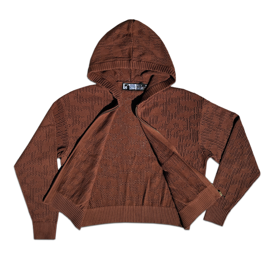 Caramel Crochet ZipUp