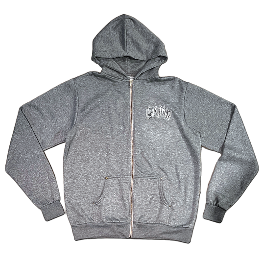 Crystal - HeatherGrey ZipUp
