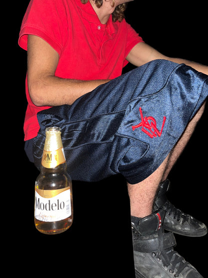 YDL Navy Mesh Shorts