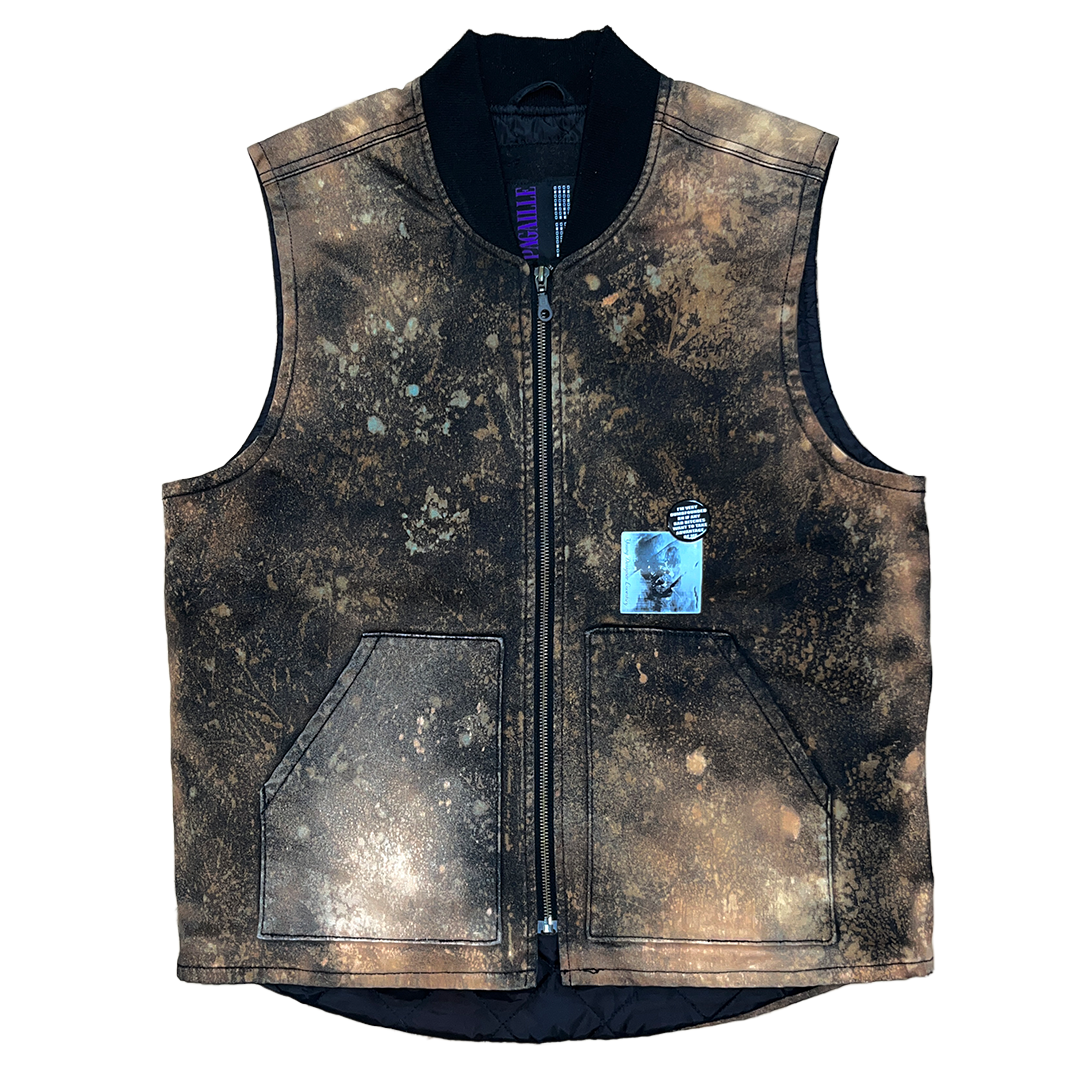 Lovestory leaf bleach vest